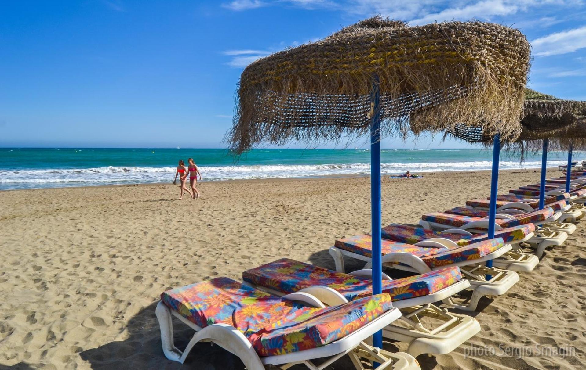 Benalbeach 1010 - Vista Al Mar - Piscina Todo El Ano - Primera Linea De Playa 베날마데나코스타 외부 사진